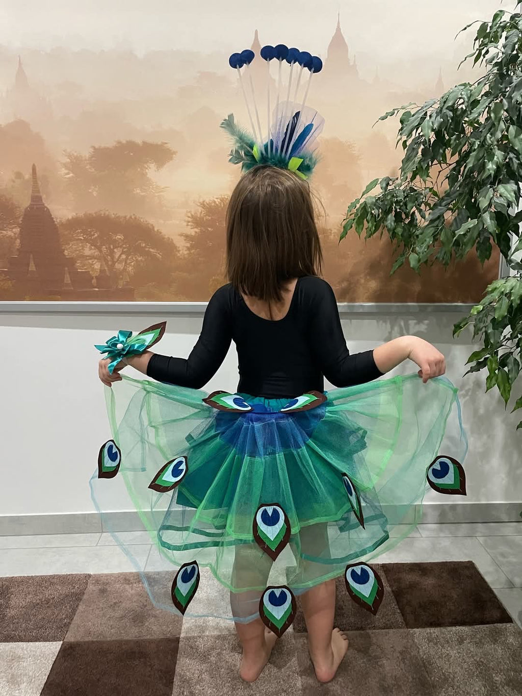 🦚  Páva jelmez szett