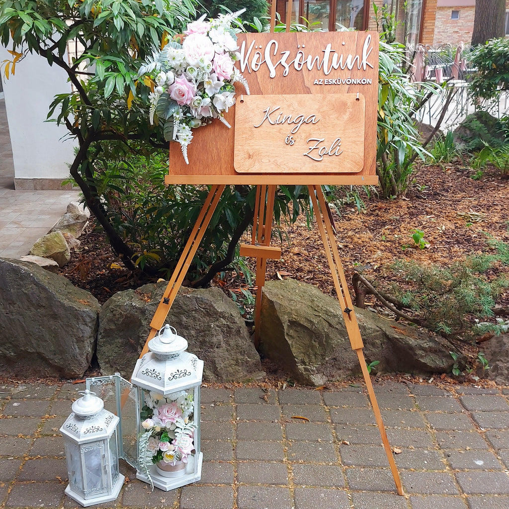 Esküvői Megállító tábla - bérléssel
