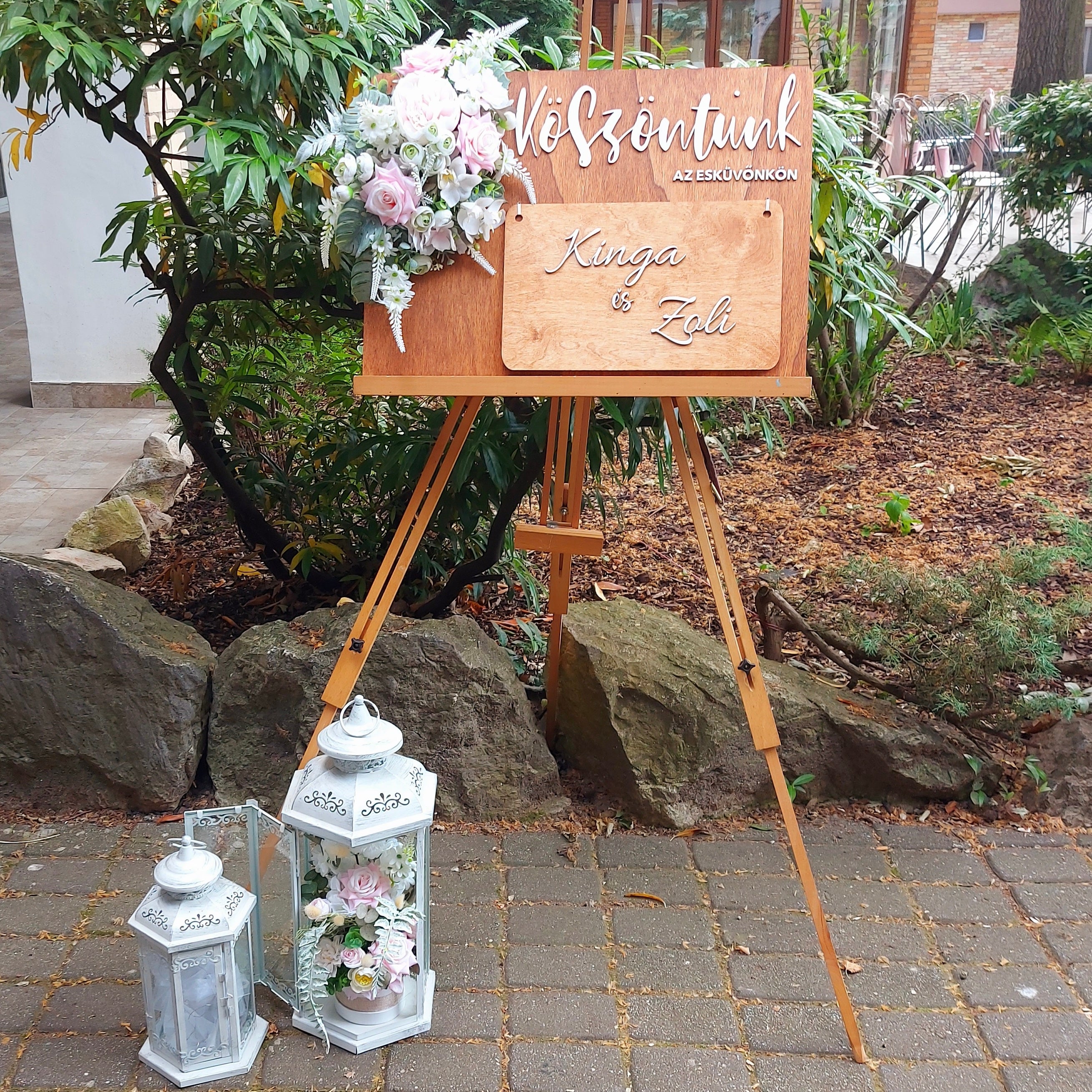 Esküvői Megállító tábla - bérléssel