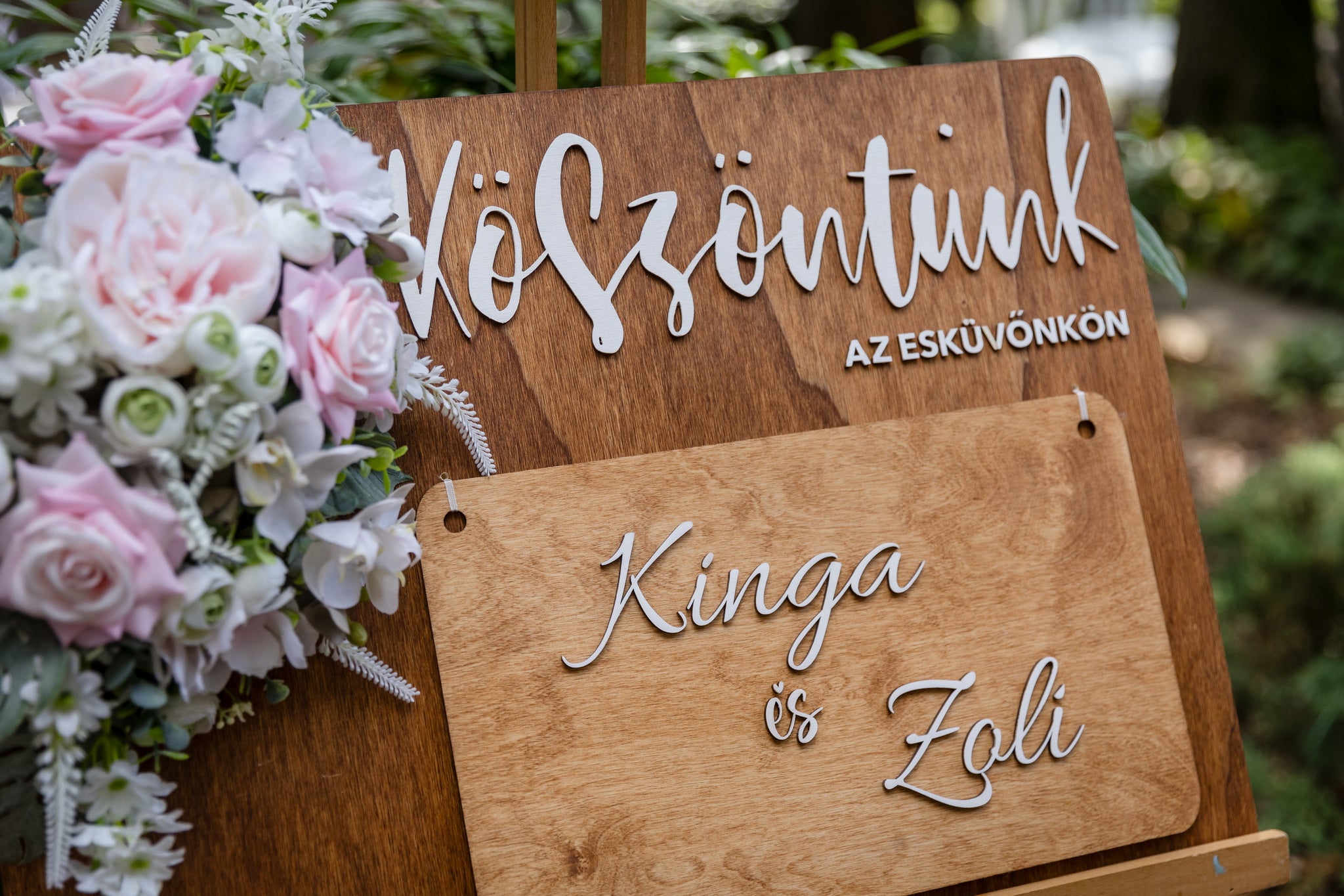 Esküvői Megállító tábla - bérléssel