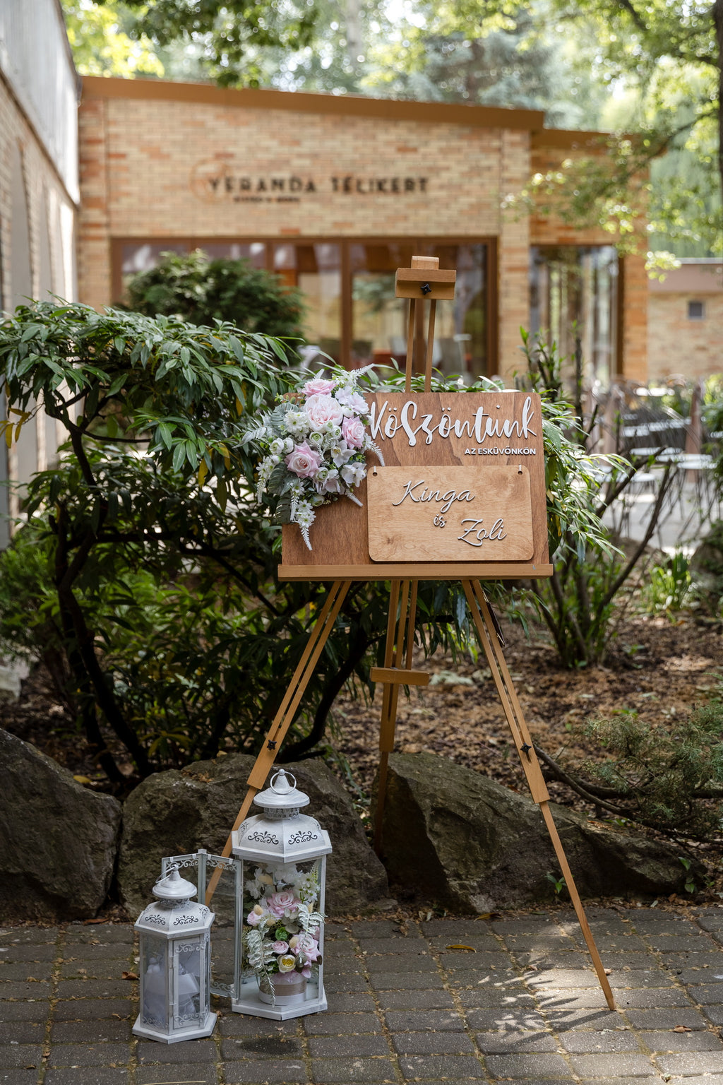 Esküvői Megállító tábla - bérléssel