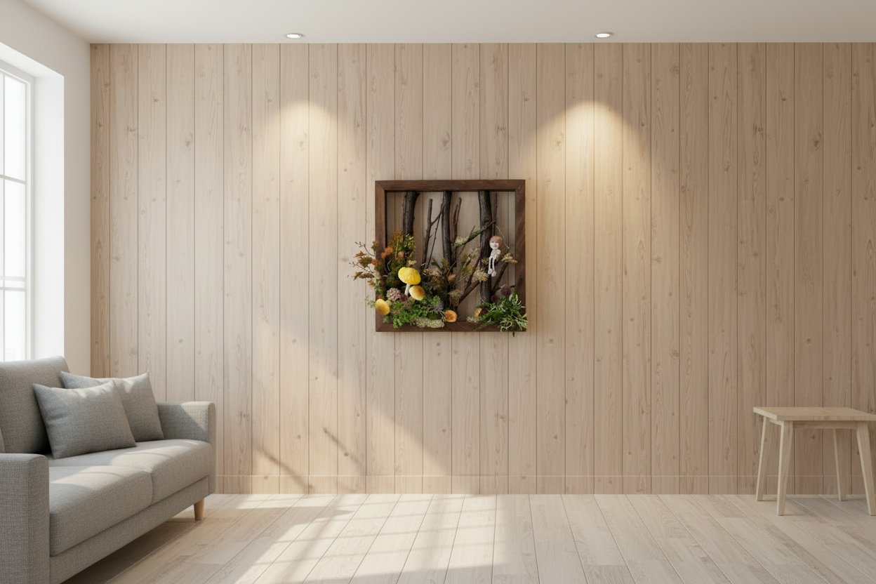 LED-es Falidekoráció " Titkos kert"– Hangulatvilágítás lakásba